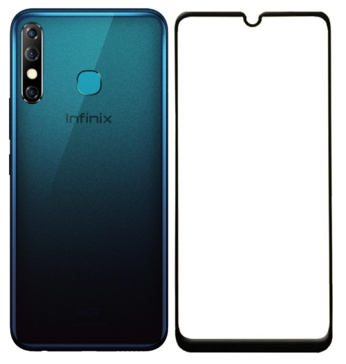 Infinix Hot 8 Black Glass - Image 2