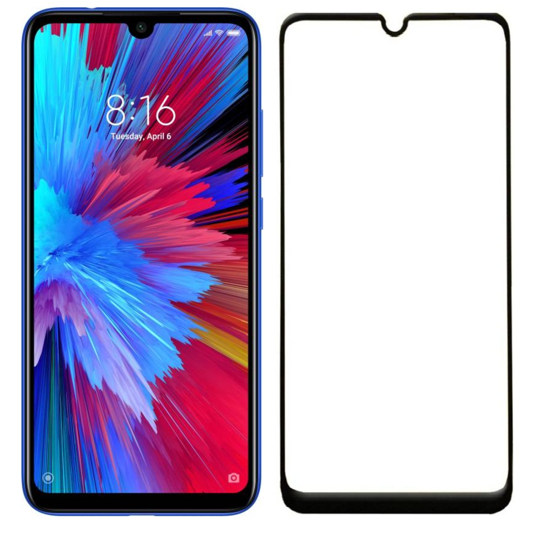Xiaomi Redmi Note 7s Black Glass – Carry Wrap