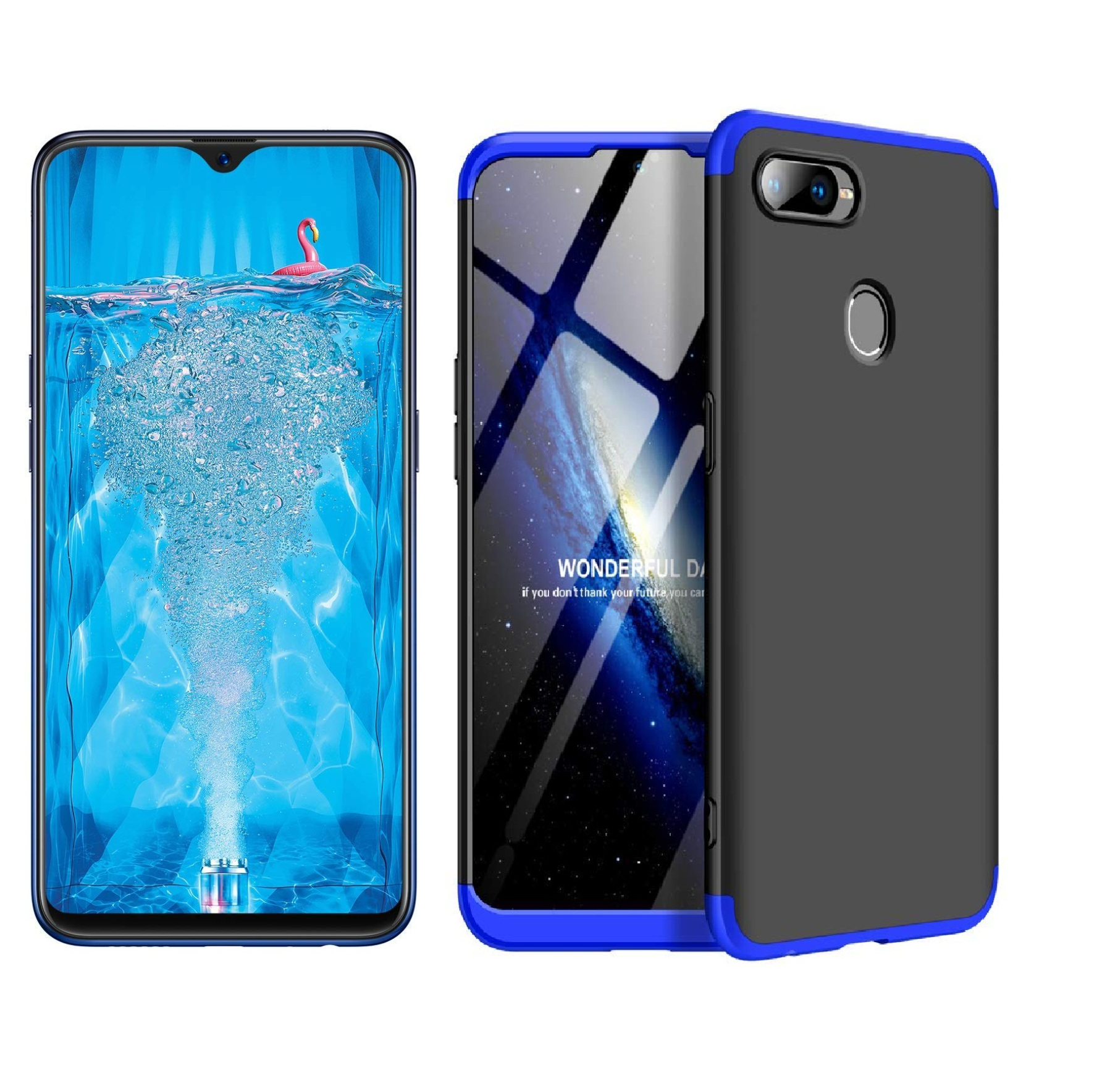 Pro Back Cover For Oppo F9 Pro Best Cover Oppo F9 Pro Blue GKK